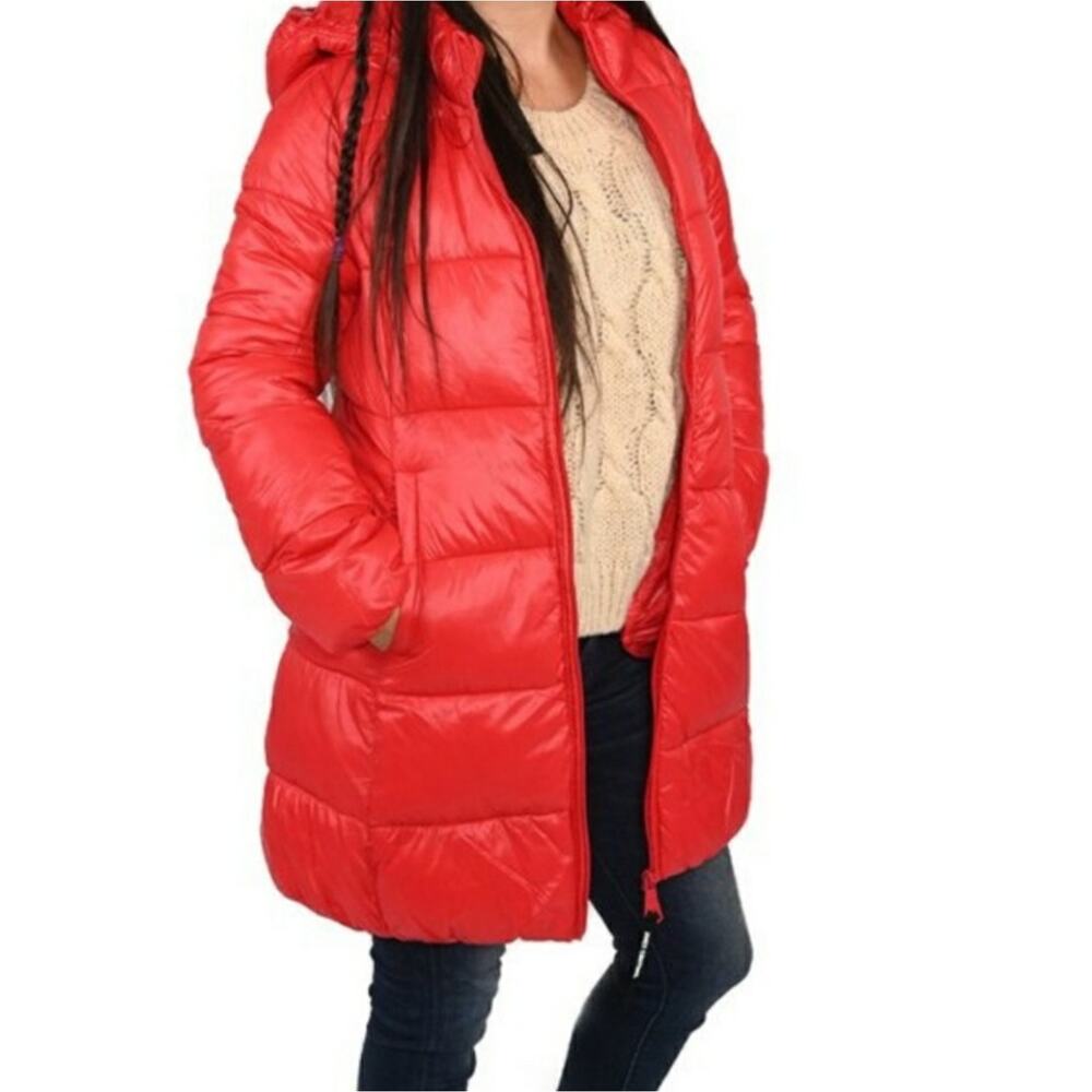 JUICY COUTURE New NWT! Candy RED PUFFER Jacket, sz
